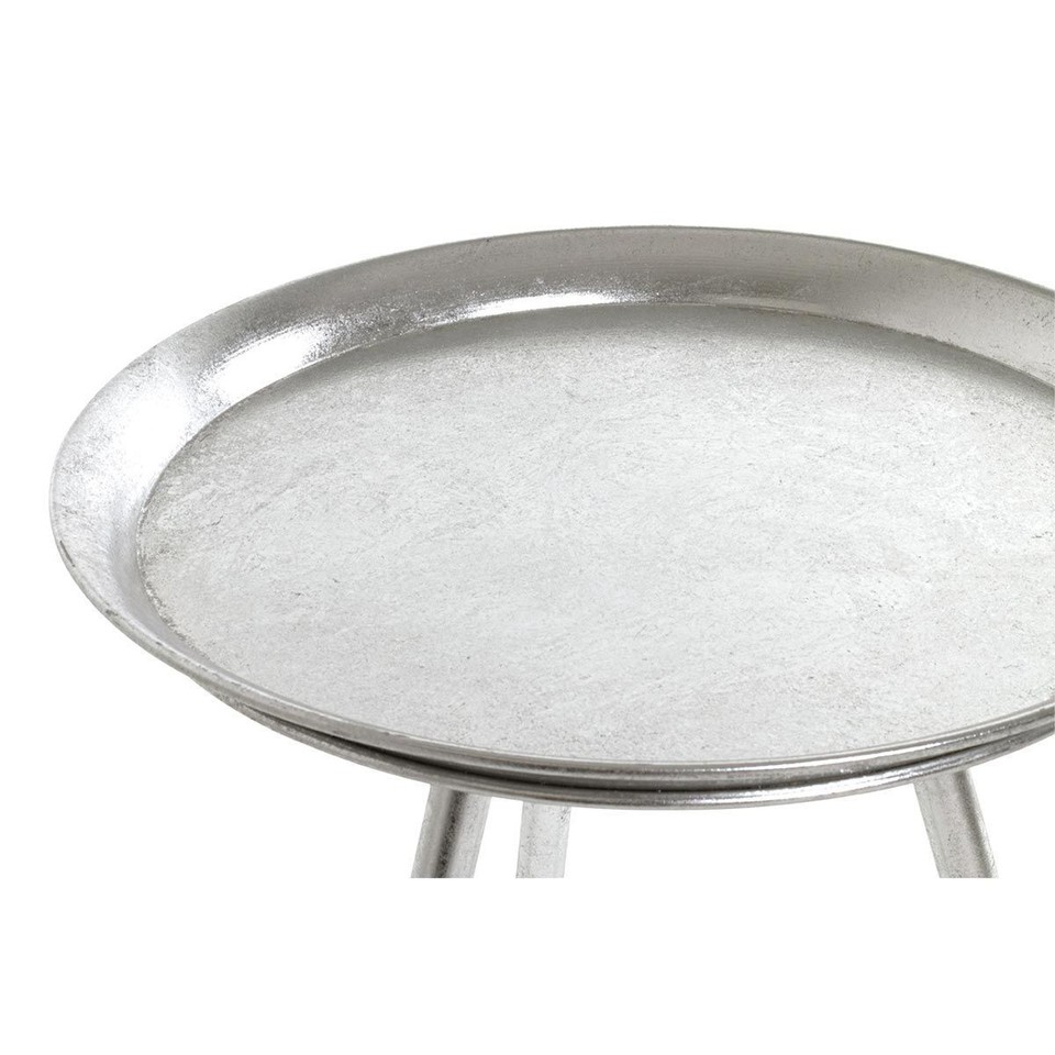 Table d'Appoint Design "Viledo" 47cm Argent