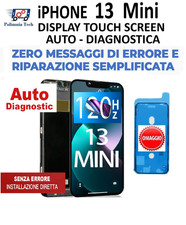 APPLE DISPLAY IPHONE 13 MINI AUTO DIAGNOSTIC PARTE ORIGINALE NO ERRORE  120 HZ