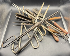 Vintage Antique CURLING IRON LOT Hair Wood Crimper Iron Acier Marcel Germany 5