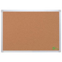Image of 5 Star Office Cork Board with Wall Fixing Kit Aluminium Frame 1200x900mm
