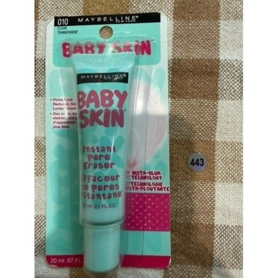 Maybelline Baby Skin Instant Pore Eraser Primer 010 Clear Transparent 0.67 fl oz
