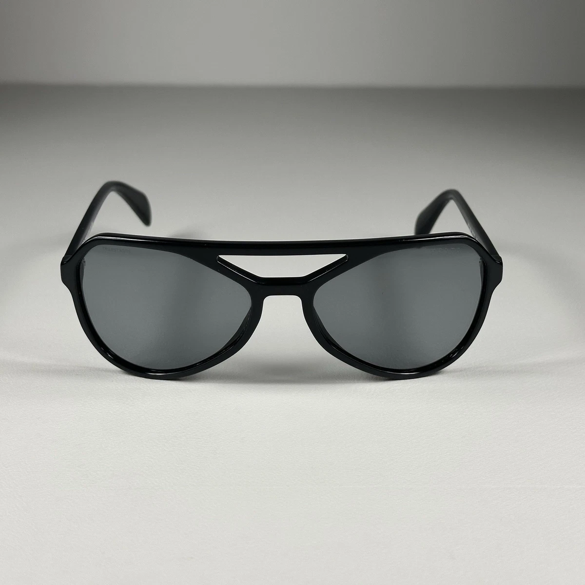 PRADA Gray Aviator Sunglasses for Women for sale | eBay display picture 3