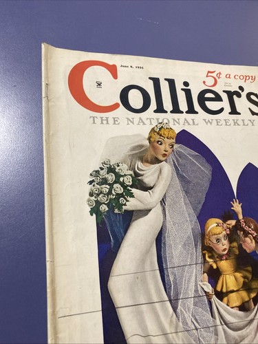 Vintage Colliers Magazine June 8, 1935 Rosalie Rush Cover - Picture 5 of 12