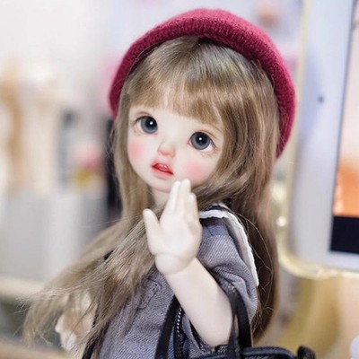 1/6 BJD Resin Joints Doll School Style Sweet Girl Eyes Face Makeup Full Set Gift