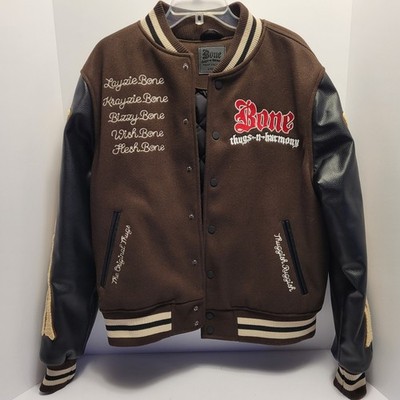 Bone Thugs N Harmony Men's Letterman Jacket Large (Shoe Palace)