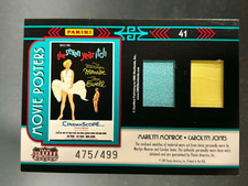 2011 PANINI AMERICANA MOVIE POSTERS MARILYN MONROE CAROLYN JONES DUAL RELIC /499