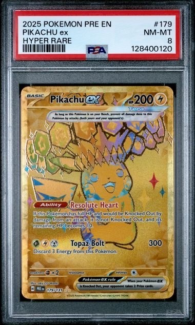 Pikachu ex 179/131 Sv: Prismatic Evolutions Holo for sale online