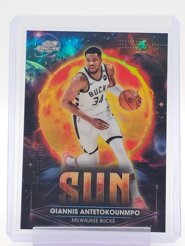 GIANNIS ANTETOKOUNMPO 2025-26 TOPPS COSMIC CHROME PLANETARY PURSUIT SUN Q7858