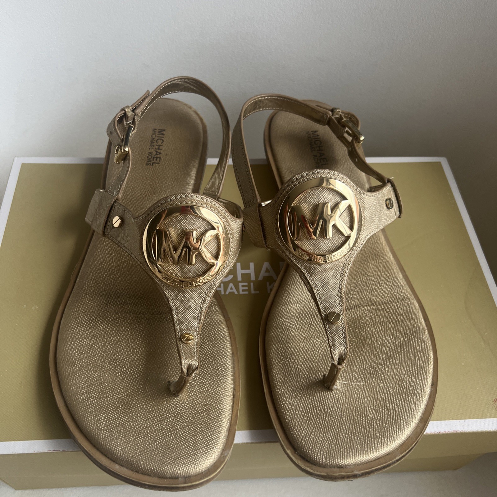 PANTOFOLA D’ORO Sandali donna Michael Kors oro pallido taglia 7