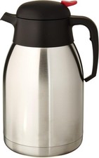 Winco CF-2.0 Stainless Steel Lined Carafe, 2-Liter Steel, Black