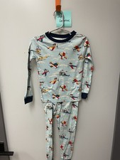 Boys Wonder Nation Airplane Long Sleeve Pajama Set - Size 4T
