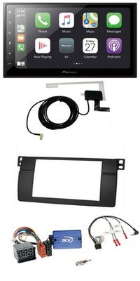 Pioneer USB Steering Wheel 2DIN Bluetooth DAB Car Stereo for BMW 3 Series E46 00-06 Pro