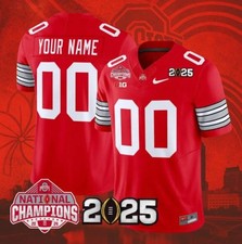 Custom Ohio State Red Champions Game Stitched Jersey " ALL SIZES "