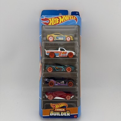 Hot Wheels Track Builder 5 Car Pack New Sealed Diecast 1:64 Scale Mattel HLY69