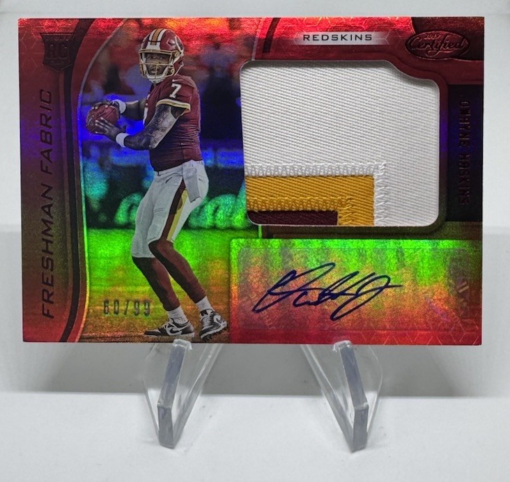 2019 Panini Certified Dwayne Haskins Freshman Fabric Patch Auto RC RPA 99 SP 🔥