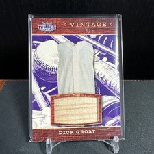 4/5 DICK GROAT PURPLE GAME USED LUMBER VINTAGE RELIC 2025 Leaf Lumber #GLV-2 !!!