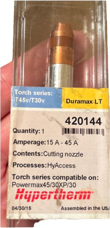 2-Hypertherm 420144 Nozzle Assembly for Hyaccess 45A