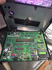 NEO GEO AES CONSOLE SYSTEM FOR PARTS OR REPAIR  POWERS ON NO CLEAR PICTURE #M24
