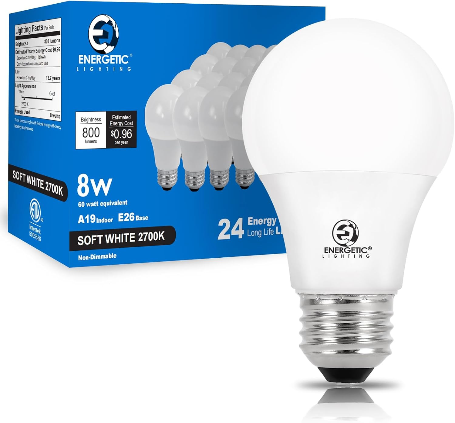 60 Watt Equivalent Led Non Dimmable 15000 Hours 4 Colors