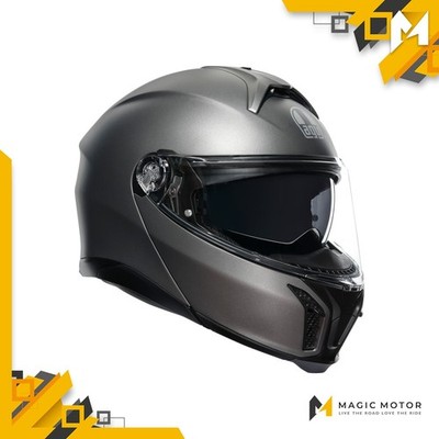 AGV Motorradhelm Klapphelm TOURMODULAR M SOLID Undurchsichtig Silber