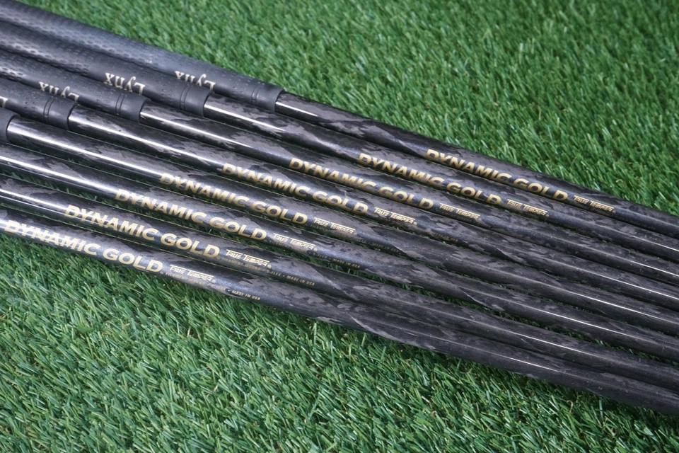 LYNX BLACK CAT TOUR IRONS 3-PW TRUE TEMPER DYNAMIC GOLD FILAMENT WOUND STIFF! - Image 4 of 4