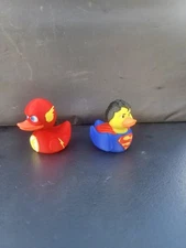 FLASH and SUPERMAN Ducks Jeep Set of 2 Novelty Ducks