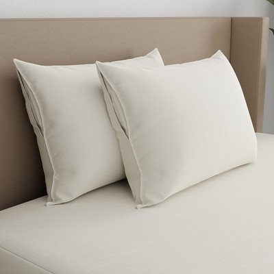 AllerEase Organically Grown Soft Cotton Allergy Defense Zippered Pillow Prote...