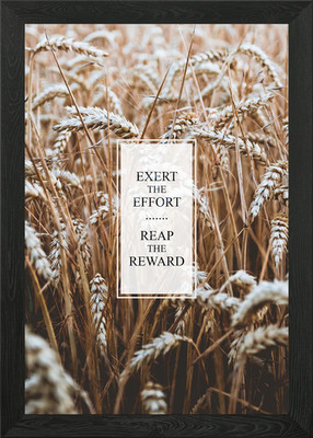 Exert Effort Reap Rewards Gerahmtes Wandbild Poster Leinwanddruck Bild