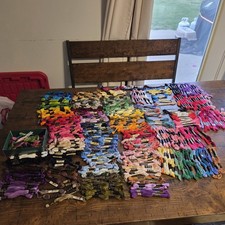 Huge Lot 404 Mixed Embroidery Floss Skeins Cross Stitch Thread Mixed Colors