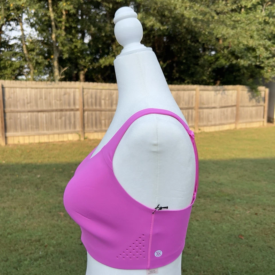 Victoria's Secret Sports Bra Size 34DDD Pink Featherweight Max Sports Bra NWT - Image 4 of 4