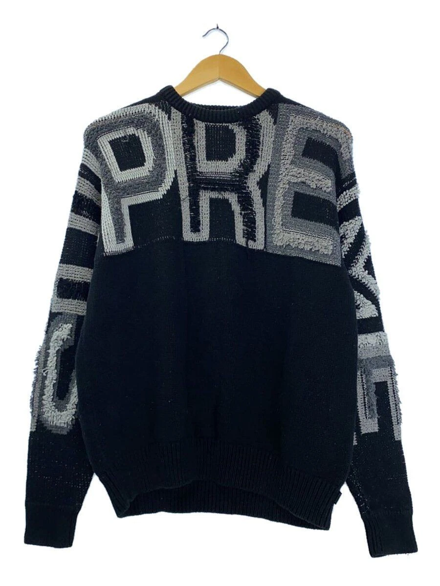Pull tricot Supreme (épais S coton noir uni occasion
