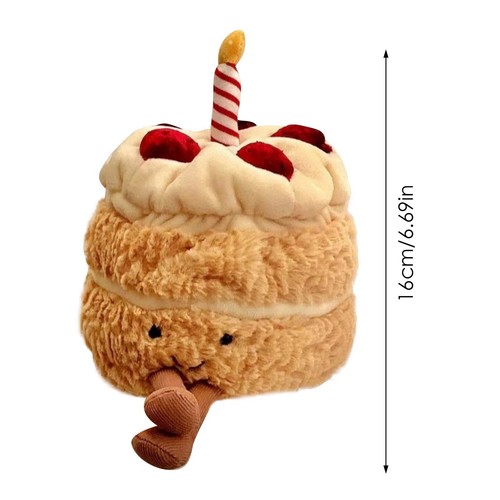 Jelly-cat Amuseables Birthday Cake Soft Doll Plush Stuffed Food Toy with Tag NEW - Picture 3 of 3