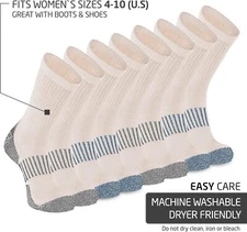 Men's and Women's Wool Work Socks, Thick Winter Moisture Wicking Warm Boot Socks