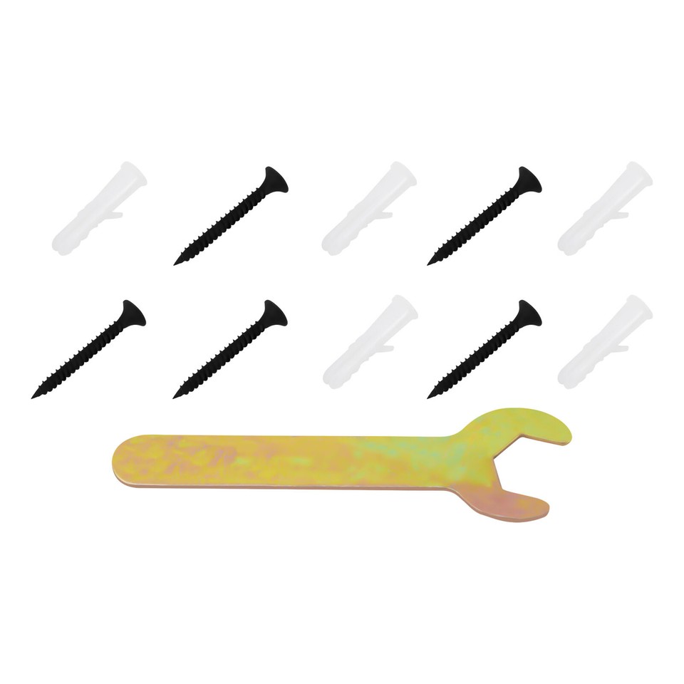 90cm Metal Balusters Post Railing Spindles Fence Square w/ Flat Black