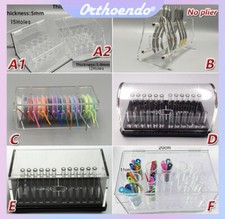 Dental Acrylic Organizer Case Plier Stand/Power Chain/Ligature Tie/Arch Wire Box