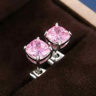 925 Sterling Silver Oval Cz Stud Earrings Cubic Zirconia Women 5Pc Earrings Set