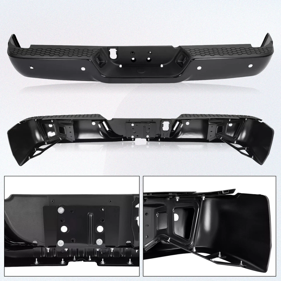 For Dodge Ram 1500 2500 3500 2009-2019 Rear Step Bumper Assembly W/Sensor Holes Foto 3 de 4