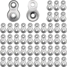 48 Pcs Figure 8 Fastener Steel,Table Top Fasteners - Heavy Duty Hardware Desk To