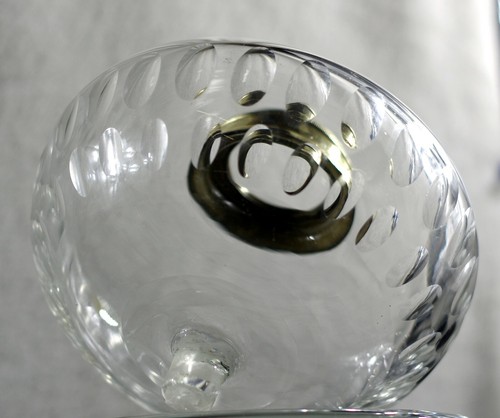 FRENCH LARGE CLEAR CUT KEROSENE OIL LAMP FONT FOUNT - ST LOUIS BACCARAT - Picture 3 of 9