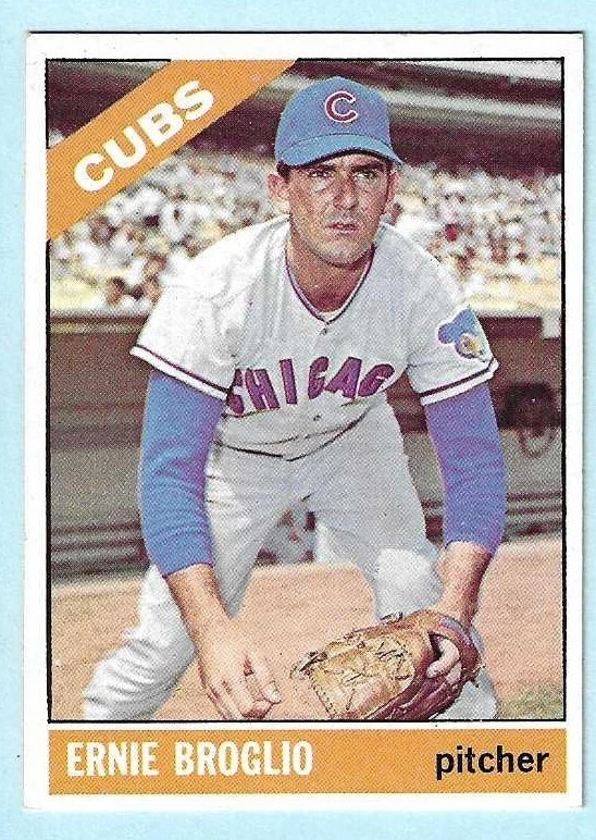 1966 Topps #423 Ernie Broglio Chicago Cubs Near Mint - COMPLETE SETBREAK