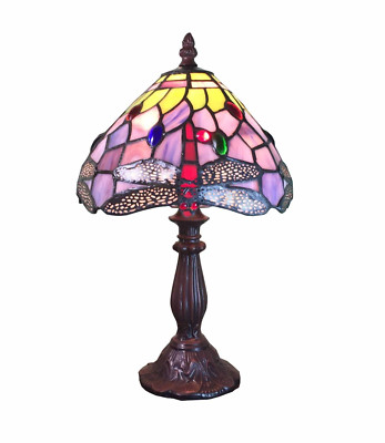 Nacht Tisch Tiffany Stand Tisch Lampe Tischlampe Tiffanylampe Libelle GNS3
