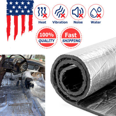 80''x39'' Firewall Sound Deadener Heat Shield Insulation Mat Trunk Lid Room UTV