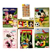 Disney's Mickey Mouse 4 Coloring Books - Comic Book - Crayons - Stickers -Bundle