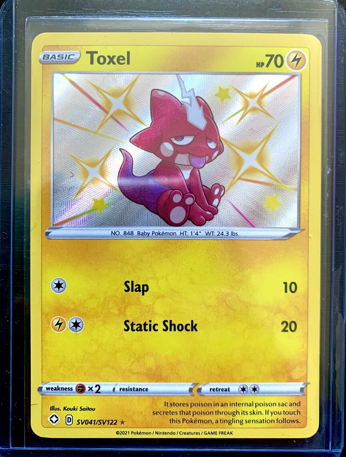 Toxel - SV041/SV122 Shiny Holo Rare - Shining Fates – JAB Games13