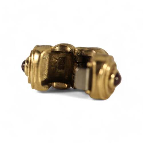 Pandora 14K Yellow Gold Hypnotize Rhodolite Clip #750804RHL - Picture 5 of 7