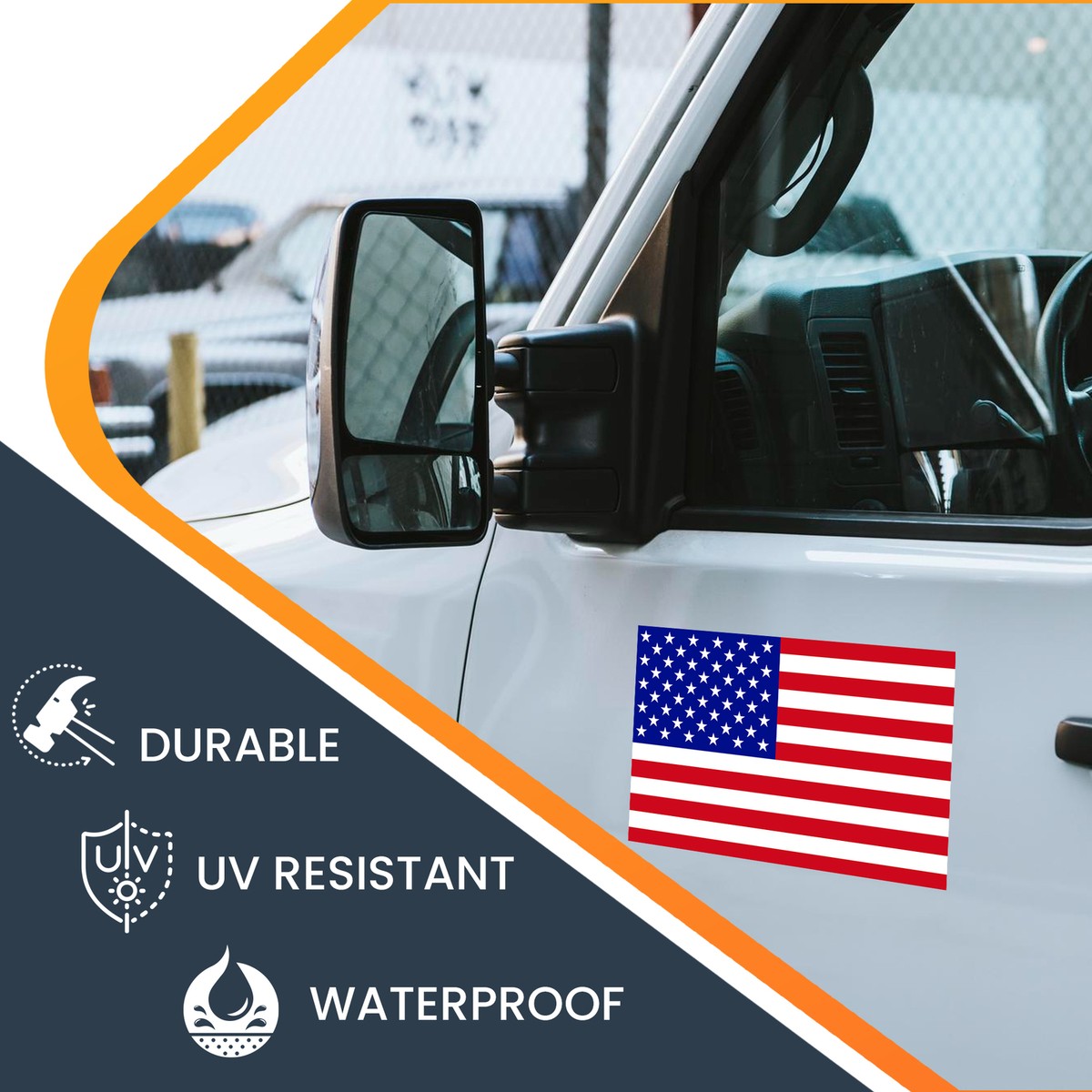 4 Adesivi Con Bandiera Americana Decalcomania Per Auto Con Bandiera - Foto 13