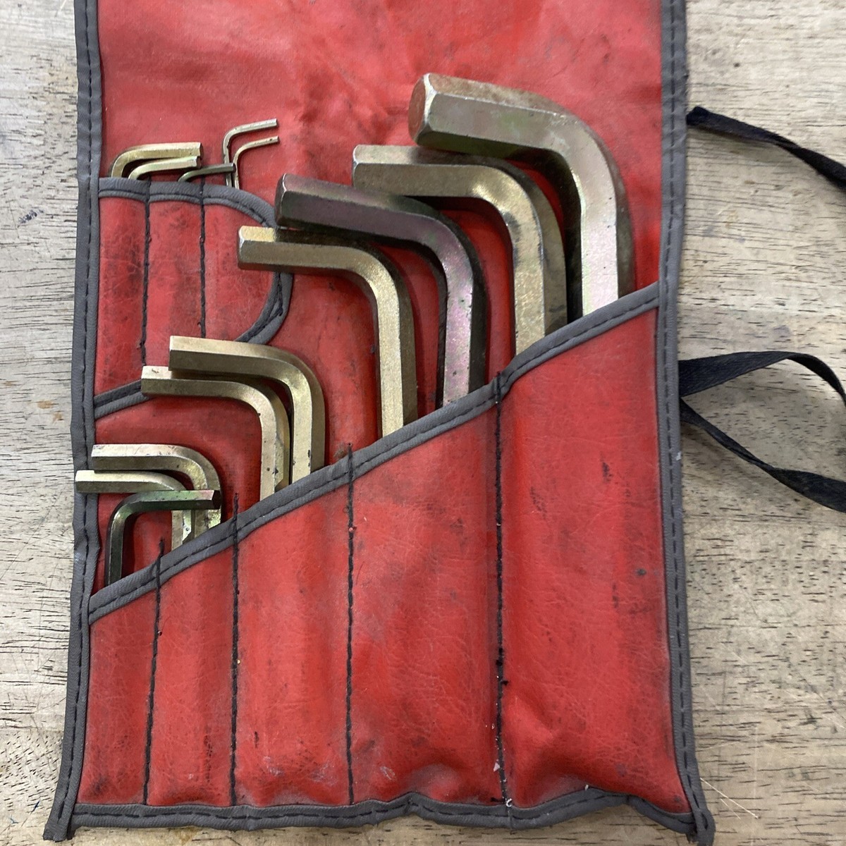Vintage Snap-On C-84 B Large SAE Allen Wrench Set in Vintage Snap-On C-84 B Large SAE Allen Wrench Set in