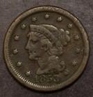 1853 Large Cent Vg-Fine Details Lot 1446