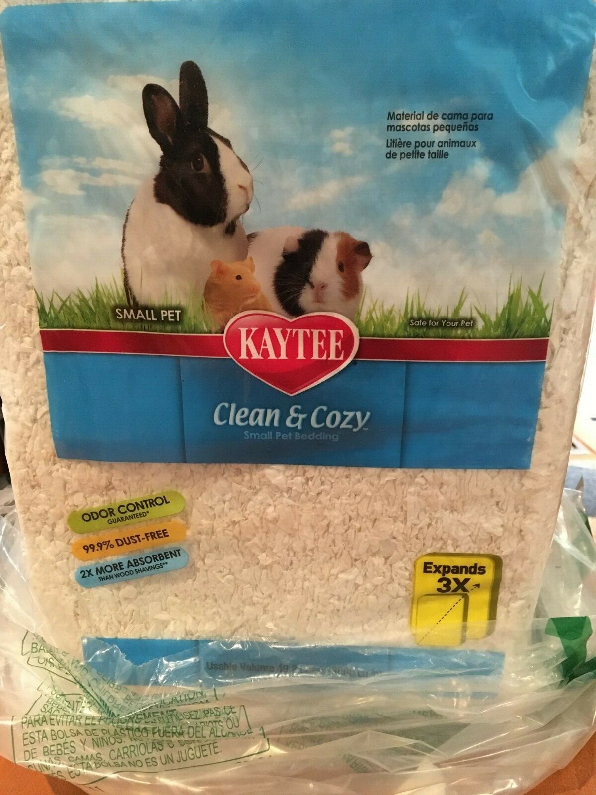 Kaytee Clean & Cozy White open 49.2LITERS Bedding Small Max 47 OFF Animal