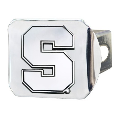 Syracuse Orange Hitch Cover - Heavy Duty Chrome - 3.4" x 4" - Picture 2 of 3